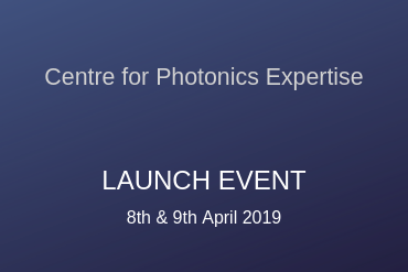 Graphic: Launch dates for Centre for photonics expertise 